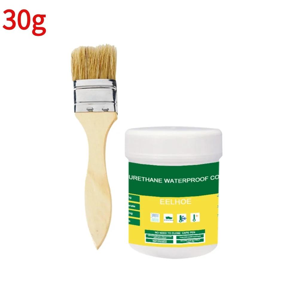 

1/2/3 шт. водостойкий герметик для покрытия, прозрачный невидимый клей-паста с кистью, восстанавливающий клей для крыши ванной комнаты 30/100/300 г