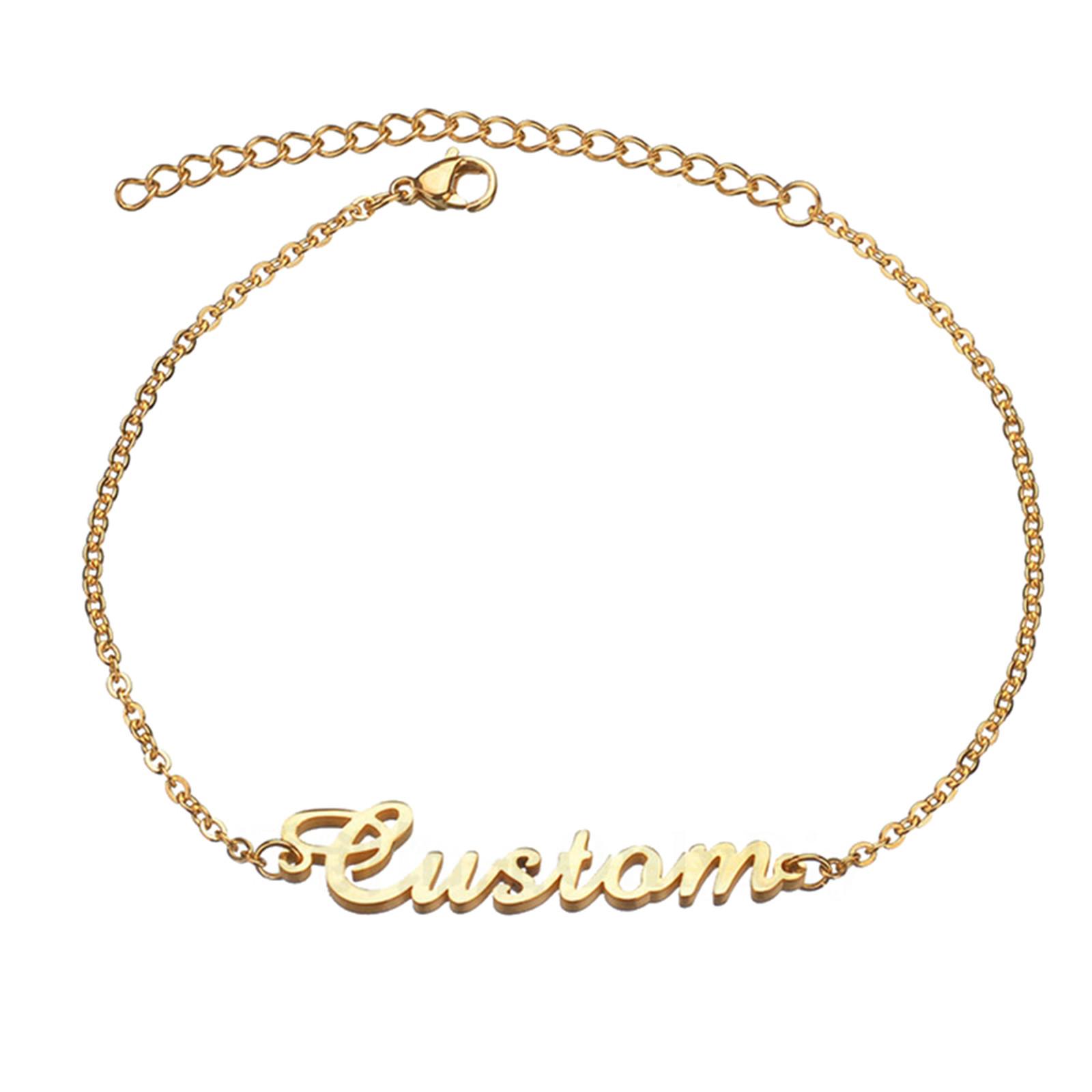 

Персонализация - Браслет с именем, Индивидуальный браслет, Уникальный подарок для жены One Size