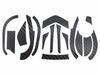 CUSTOM YOROI Custom Decal for 22 Tatula TW80 and 23 Saltist Scratch Baitcasting Reel Customization SEAT.JP SVTW80, Protection, (Black, Left-Handed)