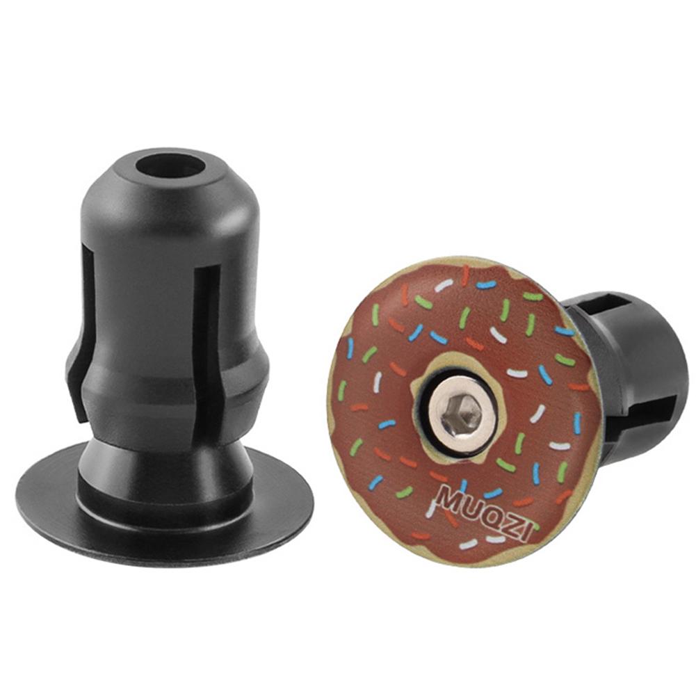2Pcs Bike Handlebar End Plugs Lightweight MTB Bike Handlebar Grips Plugs Caps Bicycle Handlebar Grip Cover Bicycle Accessories