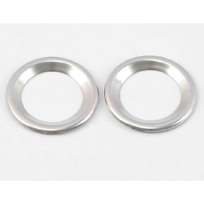 Silver Steel A Pillar Speaker Frame Cover Trim 2Pcs For Honda CRV CR-V 2017-