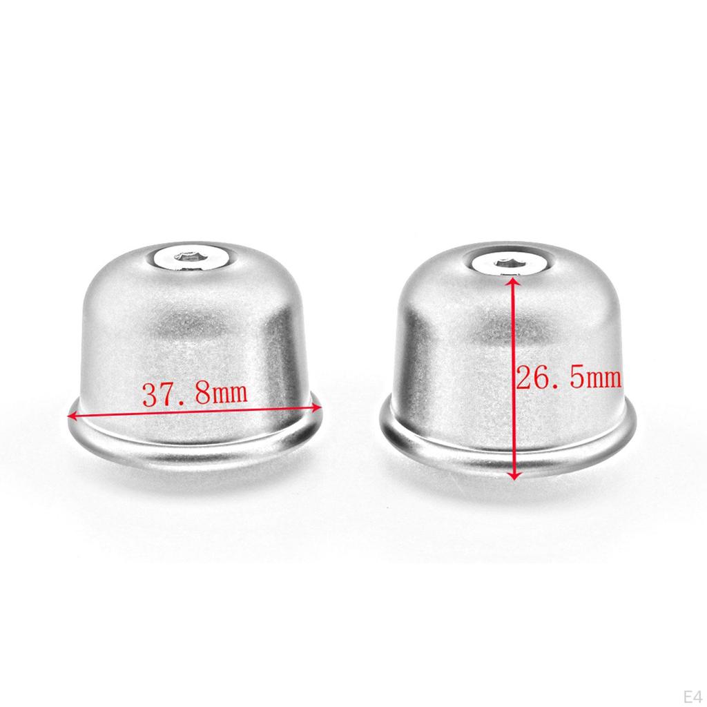 2 Pieces Aluminum Alloy Handle Bar Caps Durable Rustproof Handlebar End Plugs for Street Scrambler