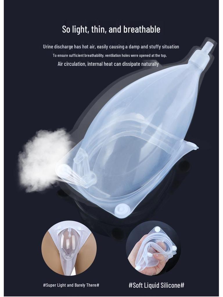Urinauffangbeutel für bettlägerige Patienten - Auslaufsicheres Design für Inkontinenz, Geeignet für ältere Männer und Frauen