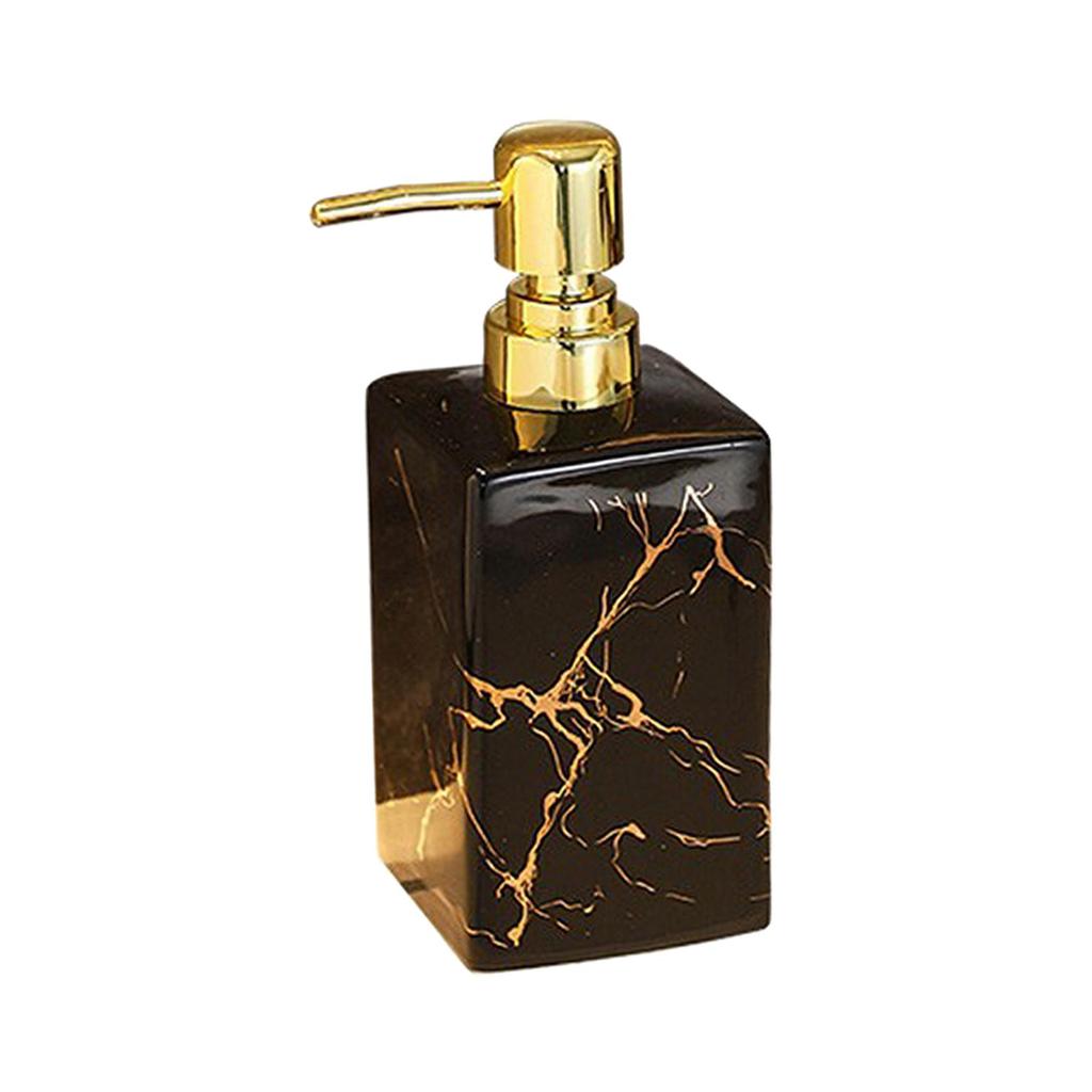 Ceramic Soap Dispenser 17oz Sturdy Modern Elegant Empty Body Wash Dispenser for Kitchen Laundry Home Countertop Bathroom