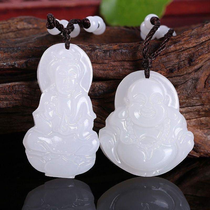 Přívěsek Guanyin Smějící se Buddha Pixiu Klidná přezka Náhrdelník pro muže a ženy Páry