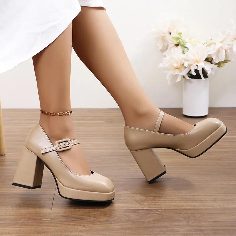 Designers High Quality High Heels Brand Luxury Shoes for Pumps Women Stiletto Female Offices Shoes Women Mary Jane Shoes