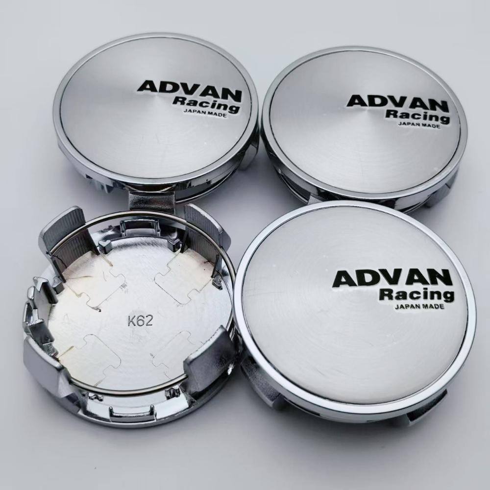 4pcs 62MM Car Wheel Center Caps With ADVAN Racing Logo Emblem Badge Wheel Hubcap Rims Dust Cover for Toyota Car Accessories