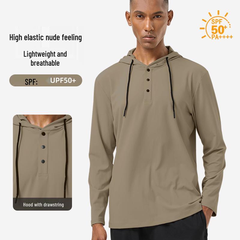 

Men s Quick-Dry High Elasticity Long-Sleeve Sports Hoodie XL (Height 175-180 cm)