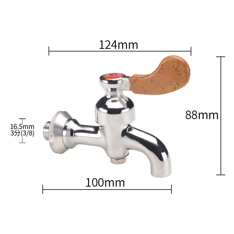 Electric Water Boiler Faucet Copper High Temperature Resistant Milk Tea Insulation Bucket Faucet Water Machine Pot Accessories