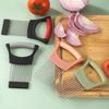 Onion Slicer Holder 10 Stainless Steel Prongs Non-Slip Grip Vegetable Cutter for Onions Potatoes Tomatoes Lemons Meat Durable Kitchen Tool