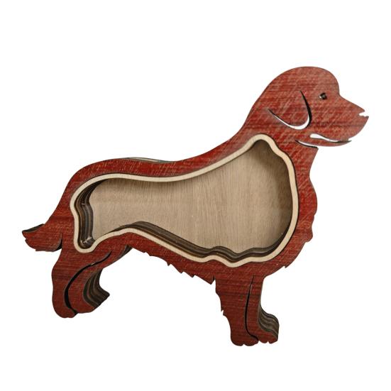 Wooden Dog Hair Storage Box Pet Hair Keepsake Box Pet Hair Collector Container Table Sign Decoration Pet Owner Memorial Gift