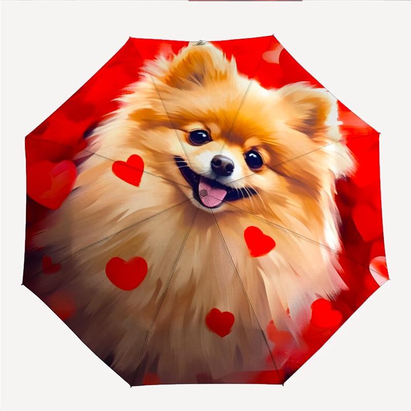 Chrismas Fashionable Automatic Opening/Closing Folding Umbrella. Portable and Foldable, Ideal for Gift, Travel, and Daily Use.