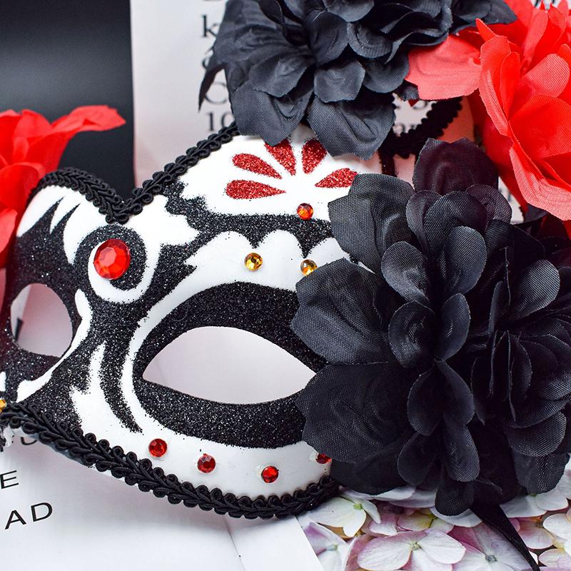 Creative Day Of The Dead Mask Masquerade Masks Half Face Masks For Performance Props Themed Party Party Decoration