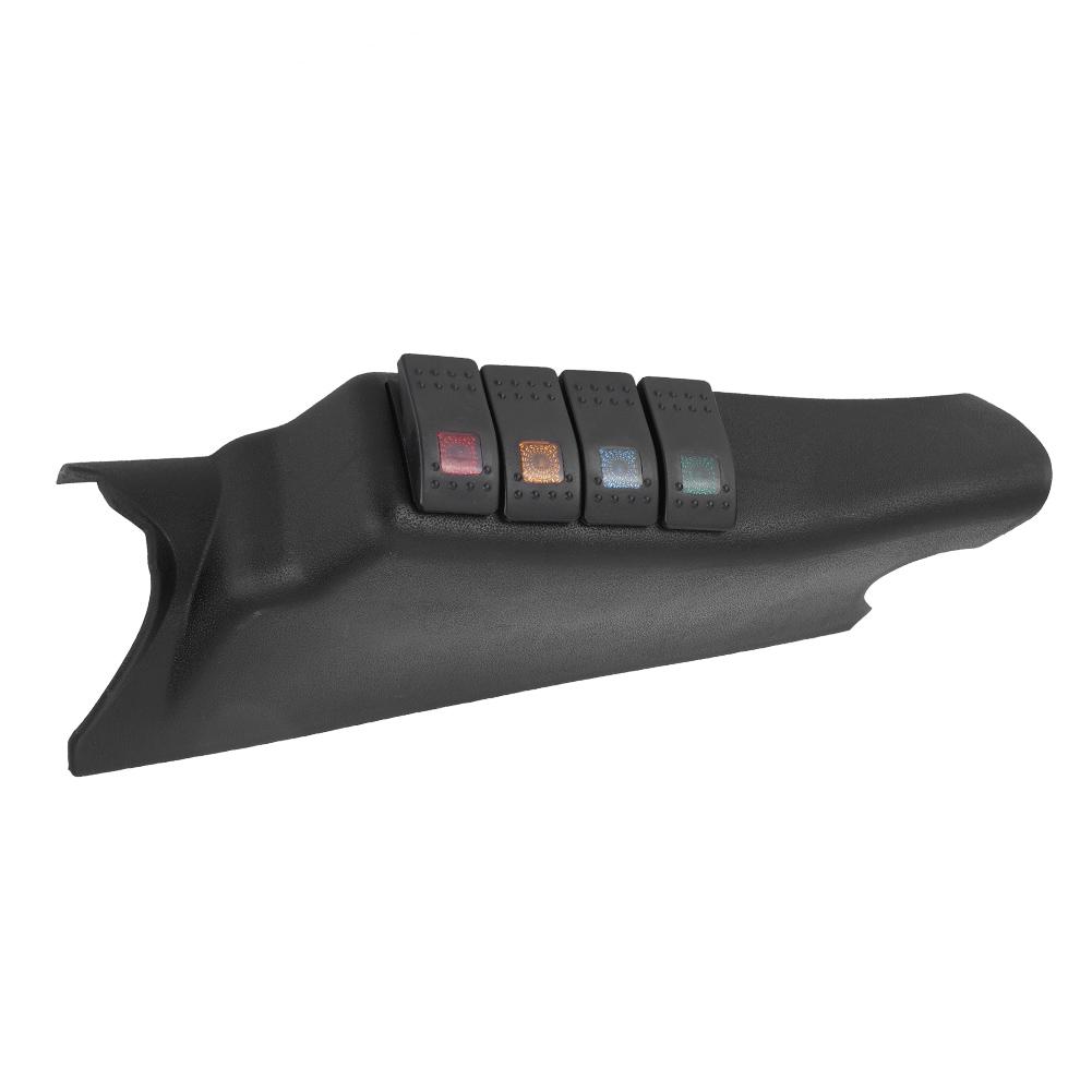 A Pillar Switch Panel Combination Switches with 4 LED Fit for Jeep Wrangler 2007 2017