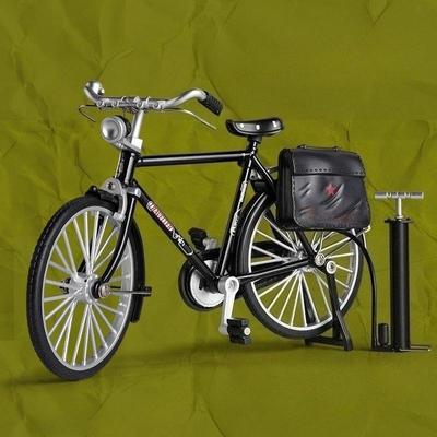 1Pc DIY Assembled Metal Old-Fashioned Bicycle Model Pedal Bicycle Ornaments