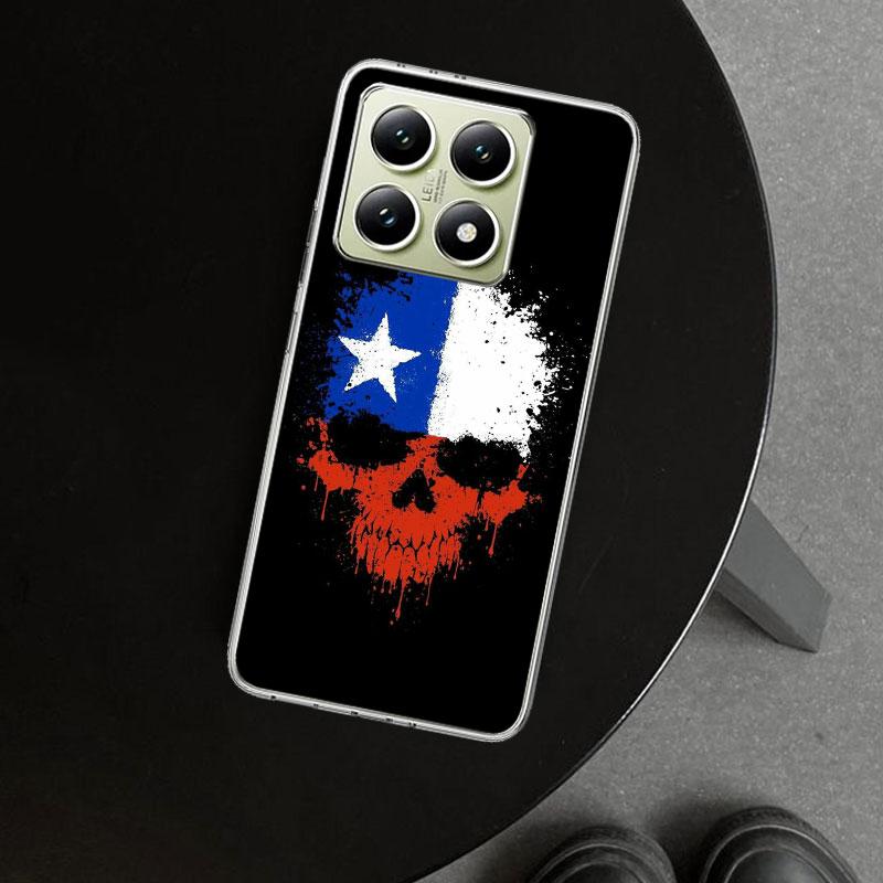 Chile Flag Phone Case Cover for Xiaomi Redmi Note 15 14 13 12 11 Pro Plus 14S 12S 11S 11T 11E 10S 10 Customized Fundas Redmi Not