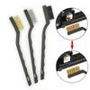 Curved Handle Wire Brush Set 3PCS 15PCS for Welding Slag and Rust Removal Industrial Metal Cleaning Scrubbing Tools Kit
