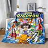Digimon Cartoon Printed Blanket Flannel Warm Blankets Soft and Comfortable Blanket Bed Linings Cubre Cama Birthday Gift