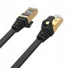Patchcord UNITEK C1897BK-1M płaski Ethernet Cat.7, 1m