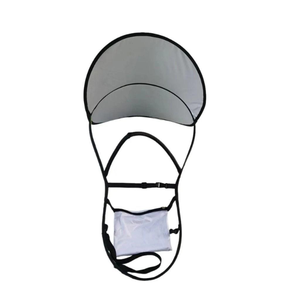 Foldable Fishing Umbrella Hat Sun Protection Backpack Sunshade Board  Outdoor