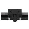 X Axis Dovetail Manual Trimming Platform Aluminum Alloy Gear Linear Slide Stage HC30‑A100