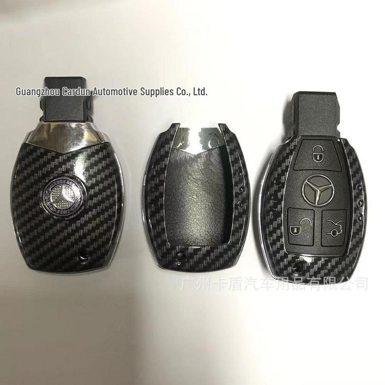 Ford Car Key Case for Mondeo, Focus, Mustang, Explorer, F150, Territory - Carbon Fiber Pattern Shell