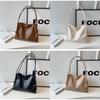 Tote Bag For Women Large Capacity Pu Street Style With Magnetic Closure For Daily Use