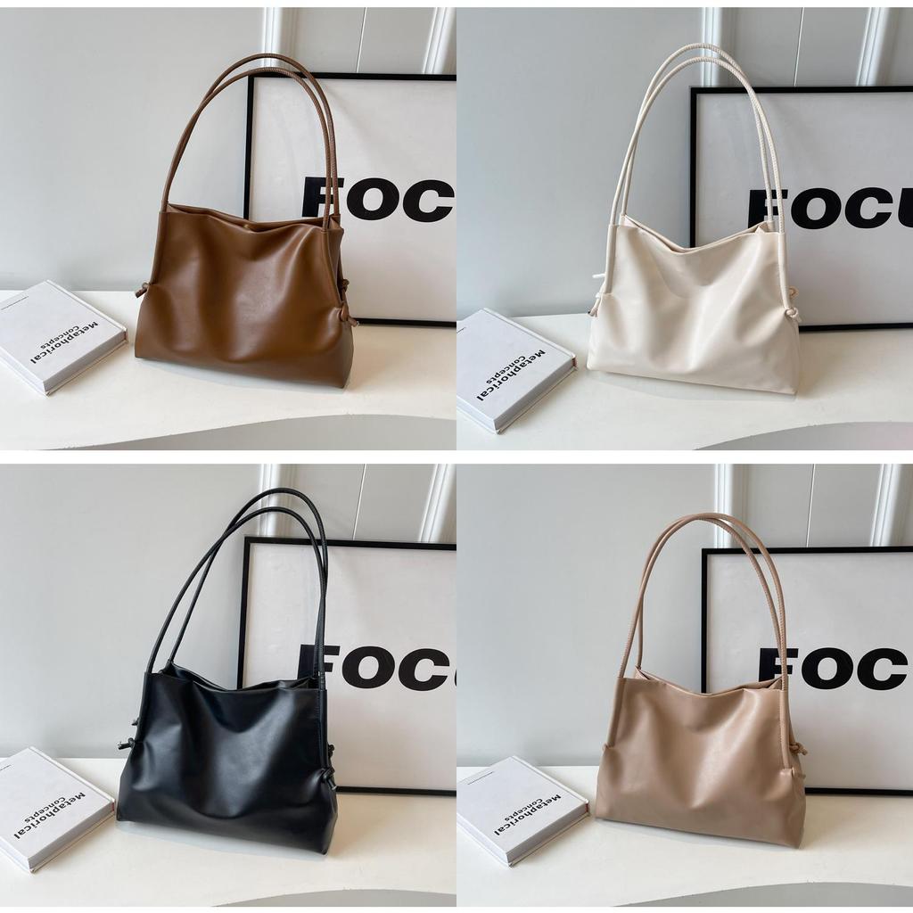 Tote Bag For Women Large Capacity Pu Street Style With Magnetic Closure For Daily Use