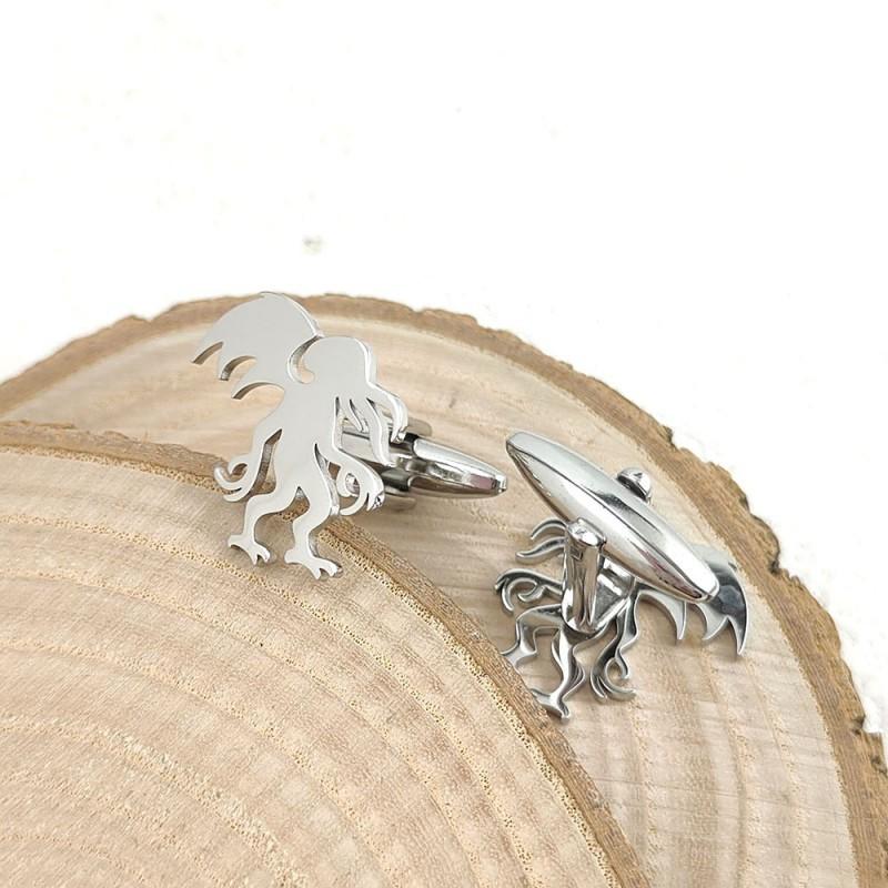 New Monster Brooch Cufflinks Retro Fashion Popular Creative Versatile Clothing Accessories