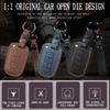 Leather Keychain Car Key Case Cover for Kia Carnival K3 K5 Forte Sportage R D5 KX5 KX3