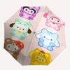 Cartoon Sanrio Cartoon Umbrella, Portable 3-Fold Compact Umbrella, Suitable for Camping, Hiking and Travel, Ideal Easter Birthday Gift for Family and