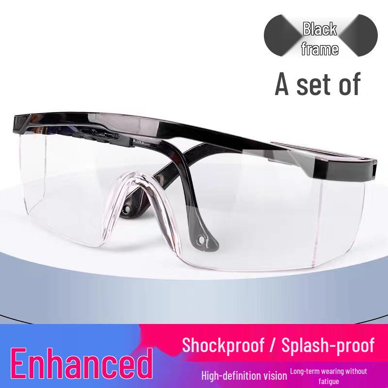 Windproof Sandproof Safety Goggles: Transparent Protective Glasses for Industrial Grinding and Labor Protection