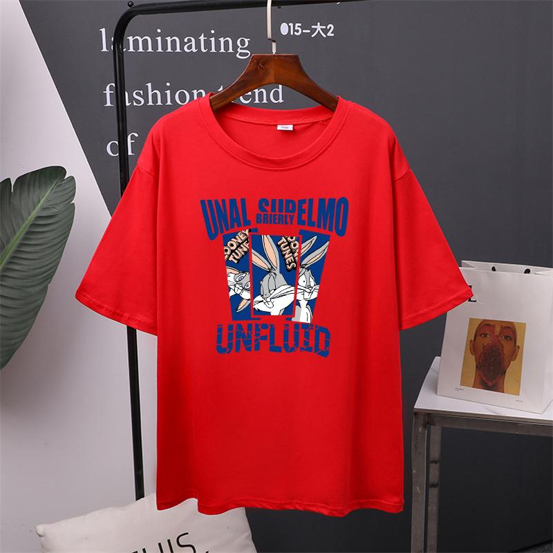 Летняя футболка с коротким рукавом и мультяшным принтом — фото 6