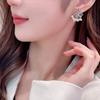 Elegant Zircon-Pearl Flower Earrings: Romantic French Studs | Trendy & Fashionable Accessories for Women