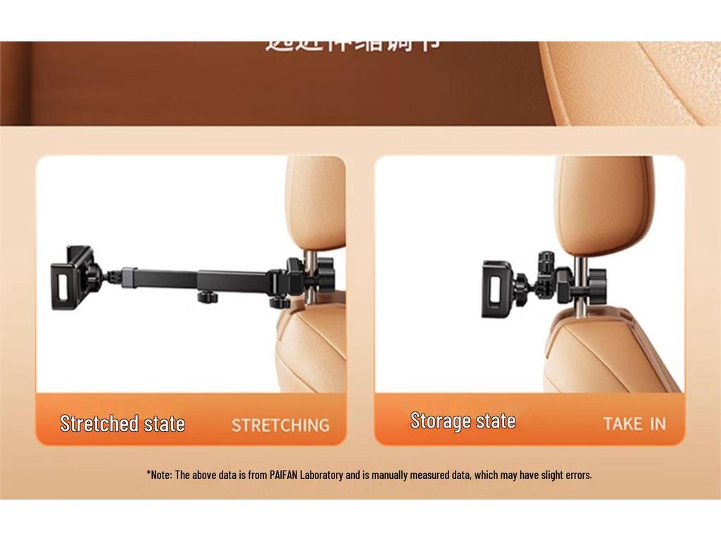 Adjustable Rear Seat Tablet & Phone Holder for Car Headrest