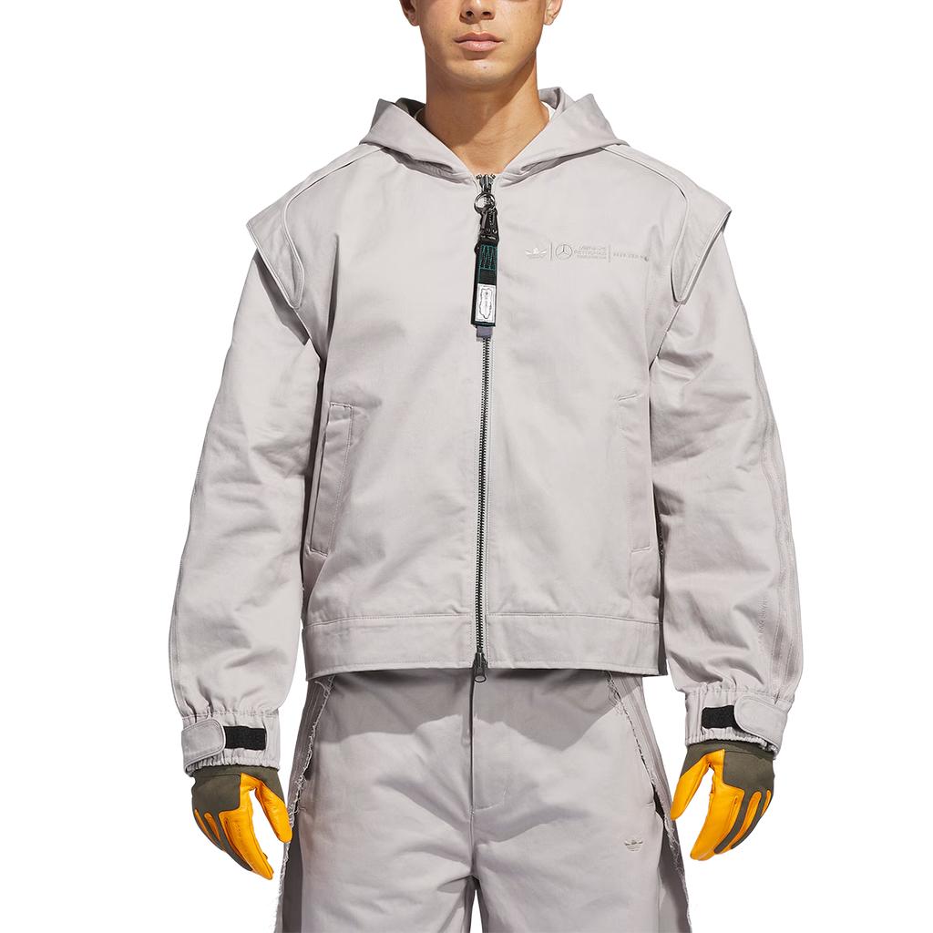 adidas Originals X Bad Bunny X Mercedes-AMG PETRONAS F1 Collaboration FW25 Hooded Casual Fashion Jacket Unisex Jacket KD7594