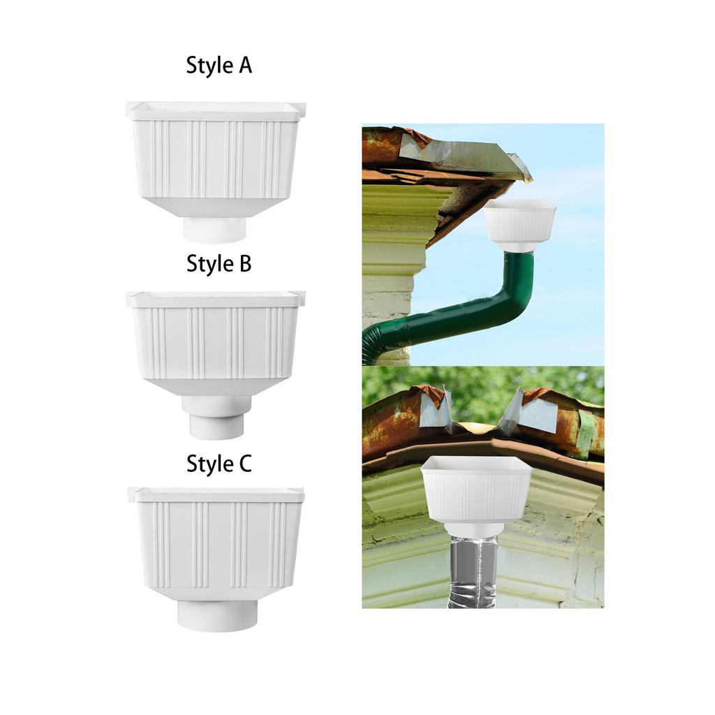 Rainwater Downspout Drainage Connector Rainwater Collector Rain Barrel Diverter for Outdoor Backyard Gardening Landscape Yard