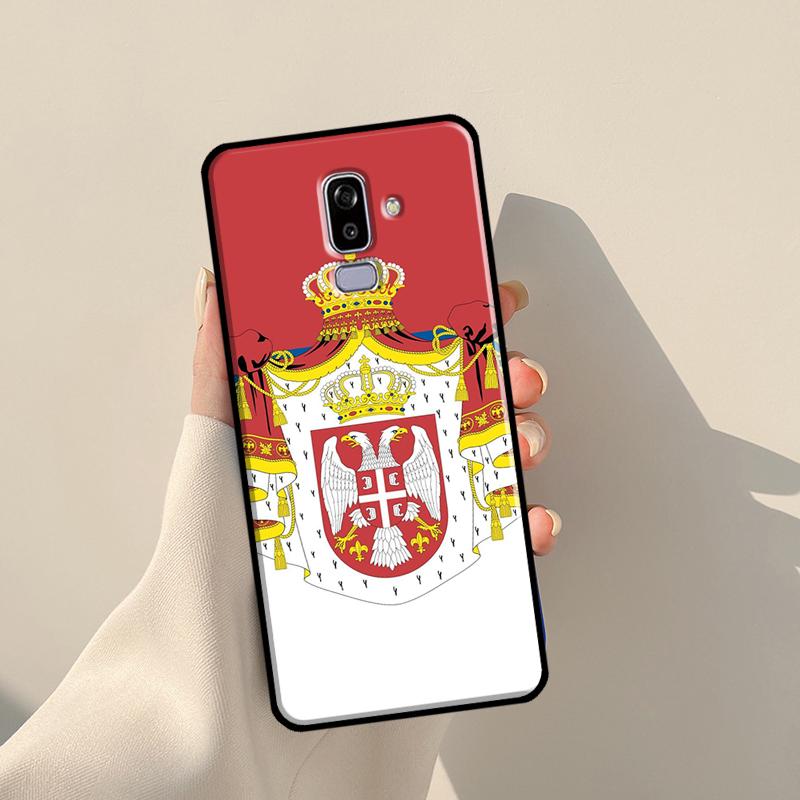 Cool Serbia Flag Cover For Samsung Galaxy J4 J6 Plus 2018 A6 A7 A8 A9 J8 J1 2016 A3 A5 J3 J7 J5 2017 Case