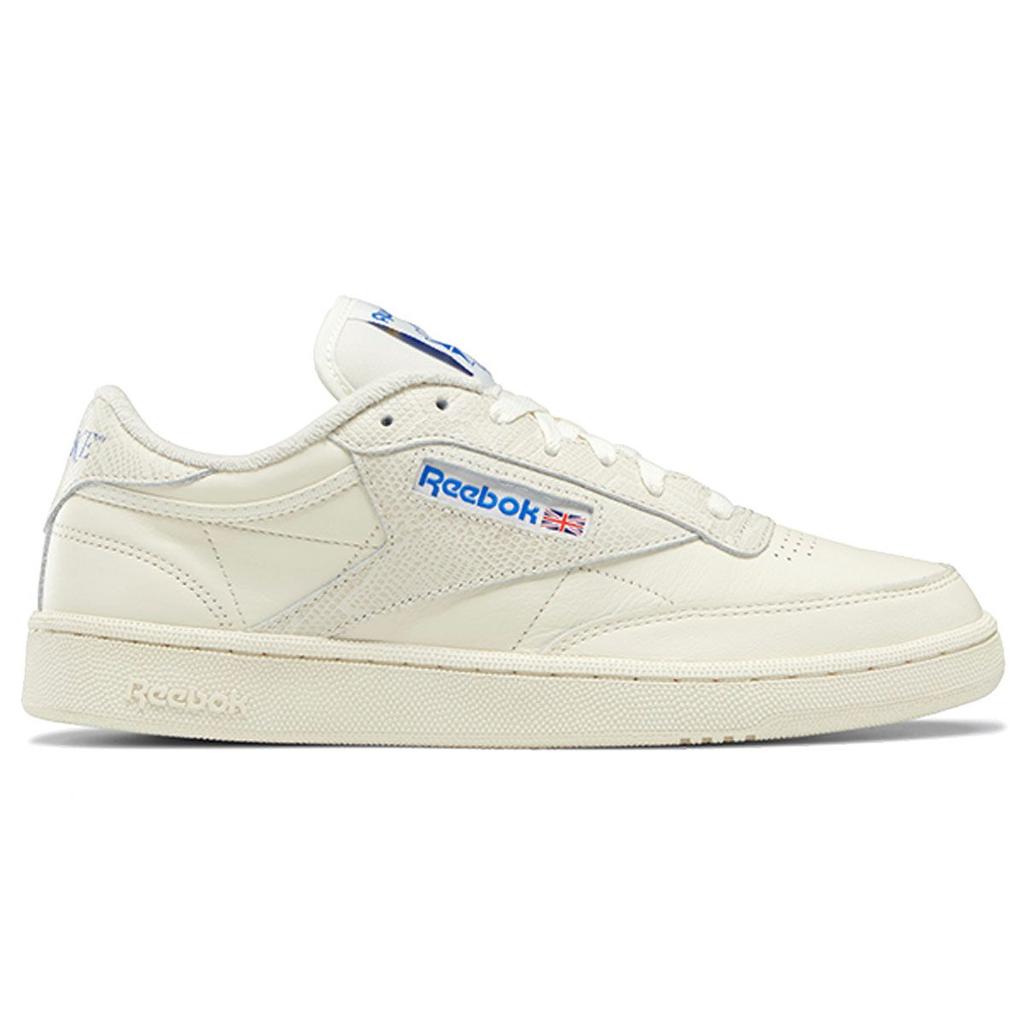Awake NY X Reebok Club C 85 White Snakeskin Unisex Sneakers Cream Sandtrap Chalk H03328