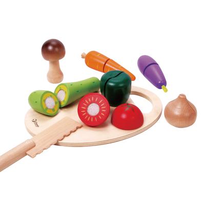 Classic World Cutting Vegetables Pretend Play Wooden Vegetable Toy - Girls Ages 2-3, Toddlers, Babies, Baby Shower Gift, Birthday Present, Educational