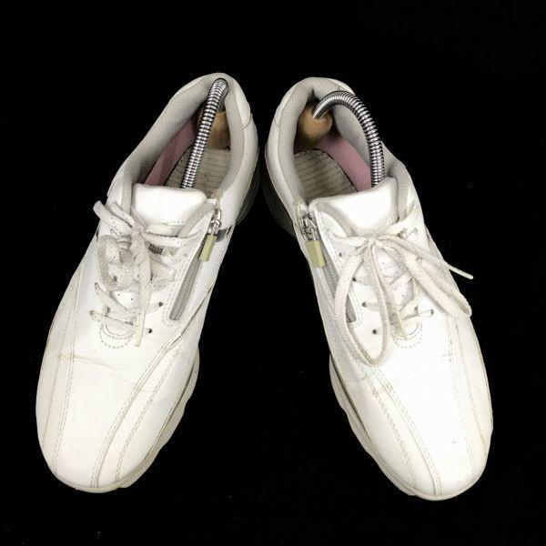 TOURSTAGE Soft Spike Golf Shoes 24.0 White Men’s Trainers(USED)