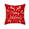 Christmas Pillow Cover Cartoon Letter Print Cushion Cover Office Sofa Pillow Cover Home