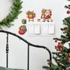 Cartoon Santa Claus Giving Gifts, Switch Stickers, Home Background Beautification and Decoration Wall Stickers