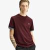 Fred Perry [Sharp] Twin Tip Cuff T-Shirt - Oxblood Afpm2612396-597