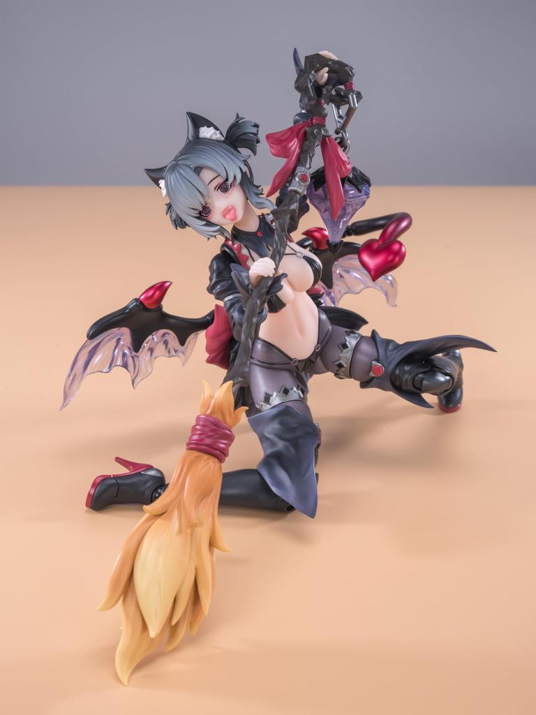EXSSRION Apprentice Witch Hoshikawa Neko Scale and Alloy Painted Movable Figure [Black] 1/12 PVC, ABS, POM,