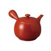 Ale-net Teapot, 18 X 16 X 10.5 Cm, 520cc, Red Clay Striped Teapot (Sawayakaami), Tokoname Ware, Made In Japan, Stylish