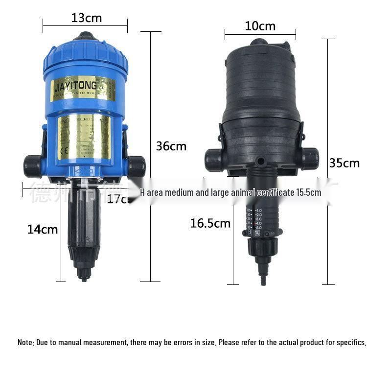 Water-Powered Car Wash and Fertilizer Dosing Pump