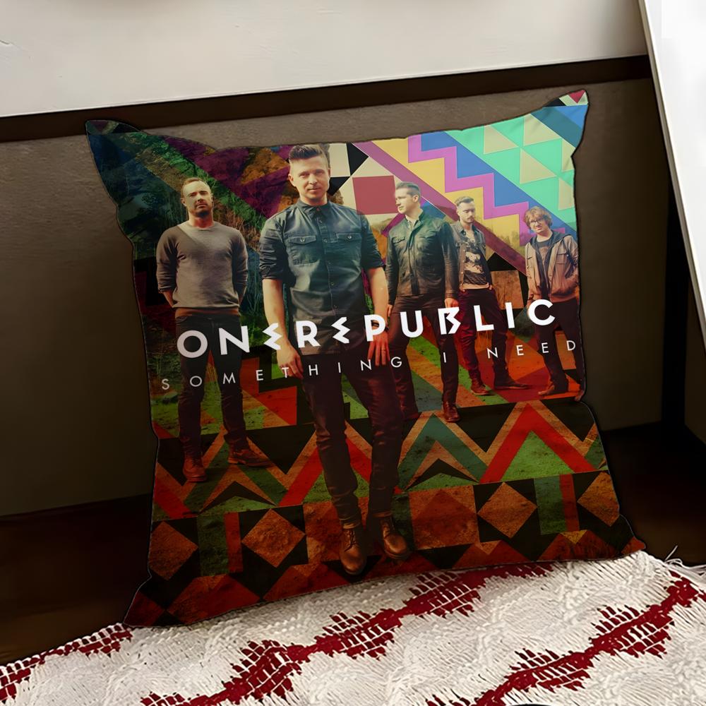 Band OOneRepublicS Cushion Cover Reversible Soft Durable Pillow Cover Home Car MultiScene Use for Daily Comfort