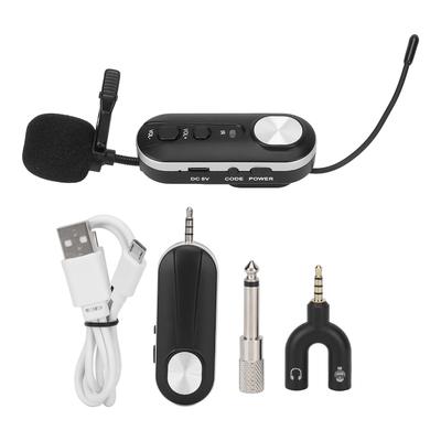 Lavalier-Mikrofon UHF Drahtlos Plug and Play Mini Handheld Clip-On Mikrofon für Handy Lehrer