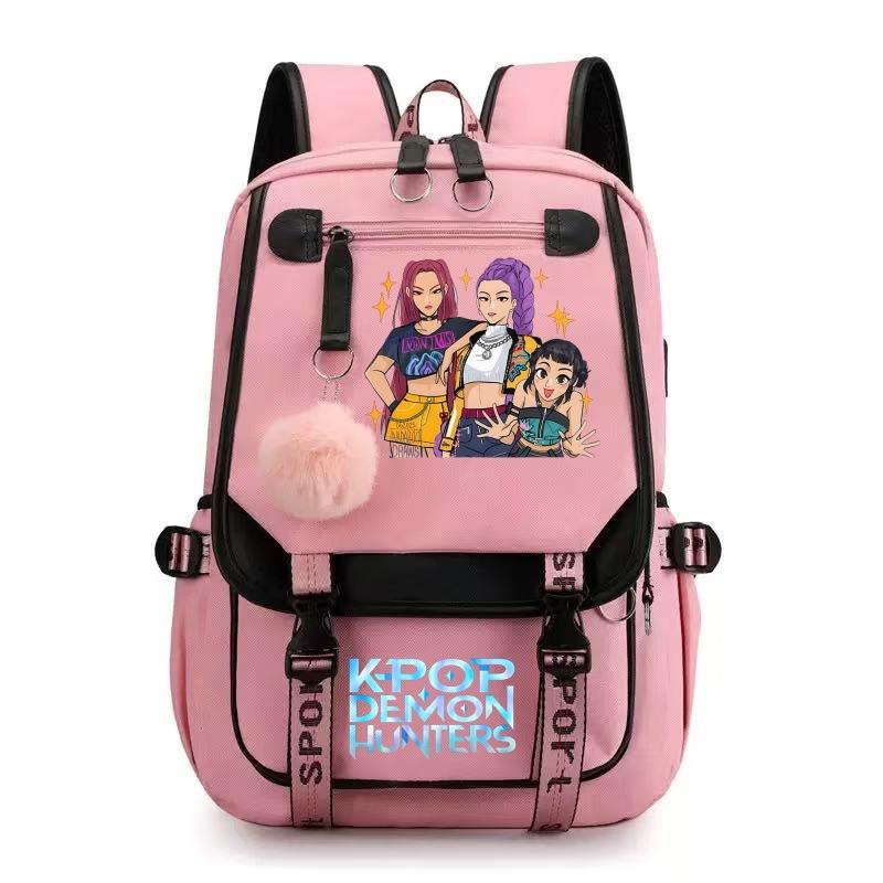 Witch Hunters Printed School Bag College Wind Large Capacity Junior High School Student Backpack